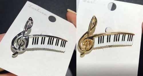 Broche bijou clavier piano - , et