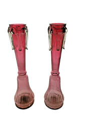 ancienne paire de vases violet