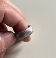 8mm | Bague En acier Damas Taille US 7