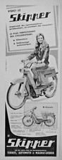 PUBLICITÉ PRESSE 1960 SKIPPER CYCLOMOTEUR PROTECTION CONFORT DU SCOOTER - TERROT