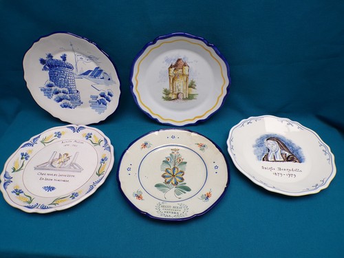 Lot 5 assiettes - xx°,