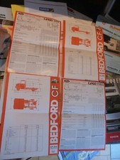 Ancien Feuillet Technique Camion Ford 1115 1315 1984 et Bedford CF280 250 1978