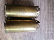 Une paire de jolie DOUILLES D'OBUS DE 37 85 EN PETITS VASES