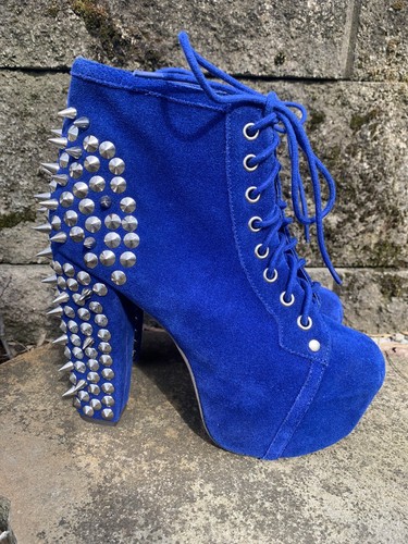 Jeffrey campbell blue - jeffrey, suede
