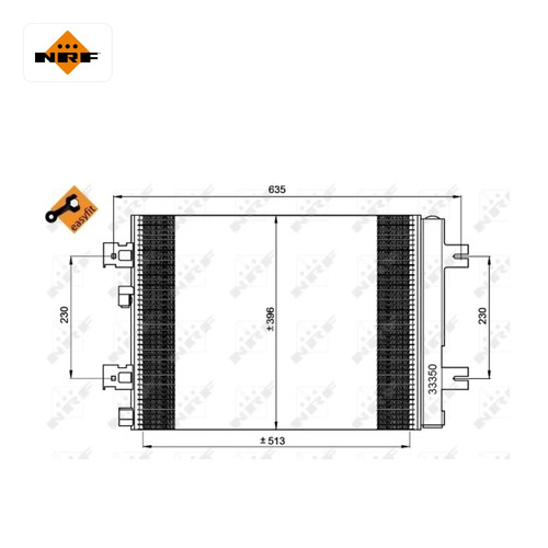 Condenseur climatisation nrf - condenseur,,