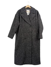 s.Oliver Manteau Classique Femme Gris Laine Chevrons (EU 36)