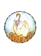 ❤️ 2012 oeuvre originale art curiosa erotica lulu amere aquarelle encre unique