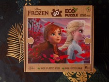 Puzzle 60 pieces Disney La reine des neiges (Frozen), double face, complet TBE
