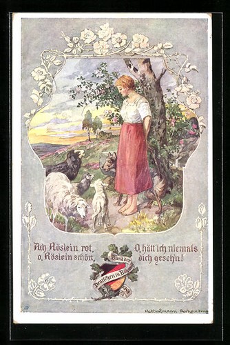 Carte postale artiste hans - carte,