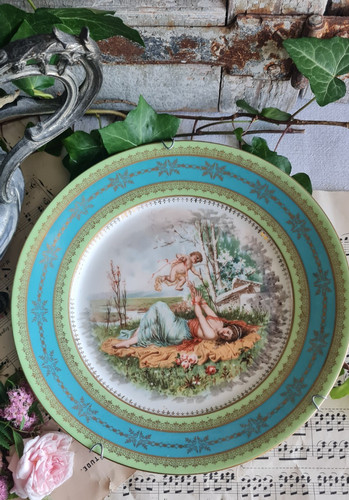 Ancienne assiette porcelaine - assiette,