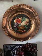Assiette décorative cuivre - décorative, en
