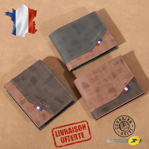 Portefeuille homme vintage - portefeuille,