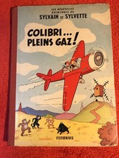Colibri plein gaz (1959) sylvain et sylvette dos toilé rouge côte BDM 80e 