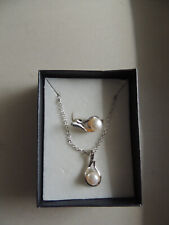 PARURE PERLE DE CULTURE METAL