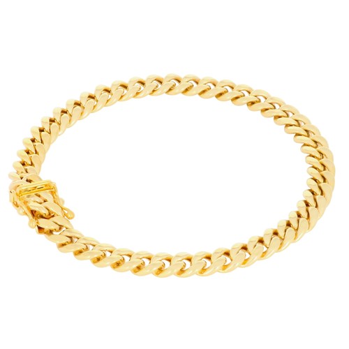 14k jaune 7mm miami - 14k, 6.7mm