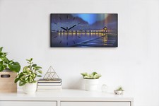 Horloge murale sur toile 60x30