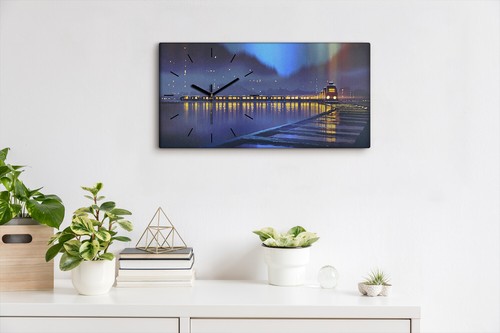 Horloge murale sur toile - , 60x30