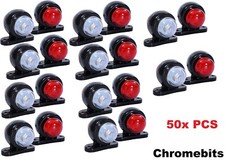 50X Mini Côté Caoutchouc Led Panneau Lumineux 12V Pour Remorque Camion Fourgon