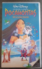 Vintage Cassette vidéo K7 VHS vf WALT DISNEY POCAHONTAS UNE LÉGENDE INDIENNE C65