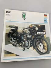 DKW 350 Block 1932 carte moto