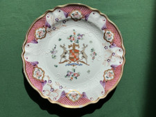 Assiette Samson en Porcelaine XIXème Armoirie Blason