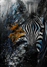 IMPRESSION tableau peinture moderne sur alu Dibond L02 format 20*30 cm