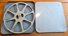 Bobine métallique de 600m pour films 16mm, avec boîte