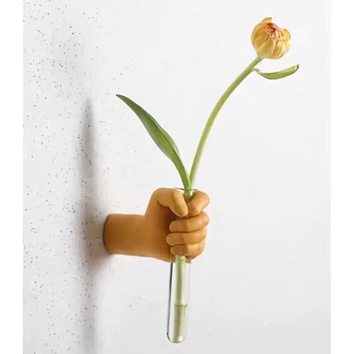 Vase mural fleur résine - fleur,