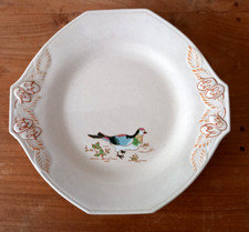 Assiette plate ancienne longwy - assiette,