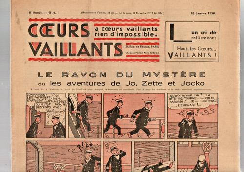 Coeurs vaillants 1936 - coeurs,