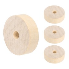 Roues En Bois 1-1/4" dia 3/8" epais 1/4" trou pour loisirs creatifs 4pcs