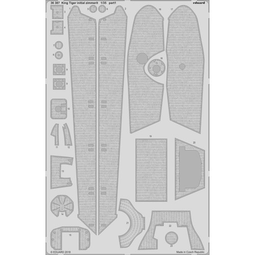 Eduard 36387 king tiger - eduard,