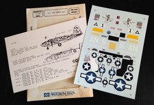 MICROSCALE DECALS 1/72 Nº72-280 - US ARMY BOMBERS A-20, B-24, B-25, B-26 - TBE