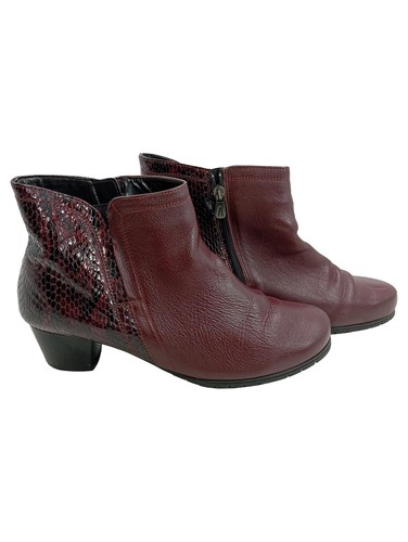 Alpina bottines femme bordeaux - bottines,