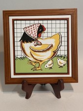 Chicken with chicks vintage - chicken,