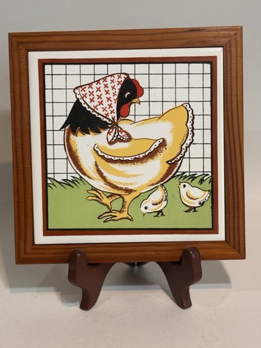 Chicken with chicks vintage - with,