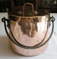 ANCIENNE PETITE MARMITE 18EME SOUDURES QUEUE D'ARONDE INITIALES GRAVEES