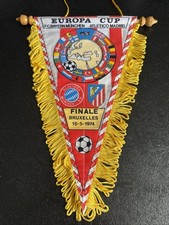 ★★★ fanion BAYERN /ATLETICO MADRID finale 1974, coupe Des Champions ★★★