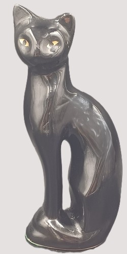 Statuette chat céramique - chat,