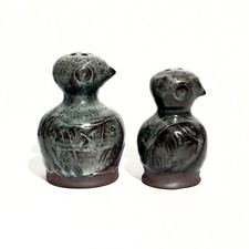 Norbert Jeanne Pierlot 2 oiseaux grès émaillé La borne Tiffoche Ratilly Joulia