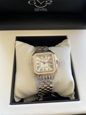 Montre femme GEVRIL en acier et diamants neuve