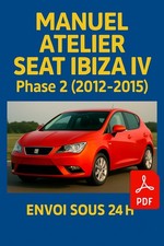 Manuel Atelier SEAT IBIZA 4 PHASE 2 2012-2015 Revue Technique RTA HS23 CD PDF