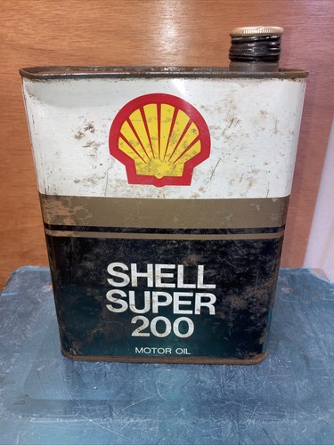 Ancien bidon huile shell - ancien,