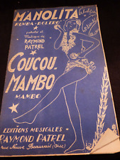 "Partition Manolita Coucou Mambo Raymond Patrel Sheet Music"