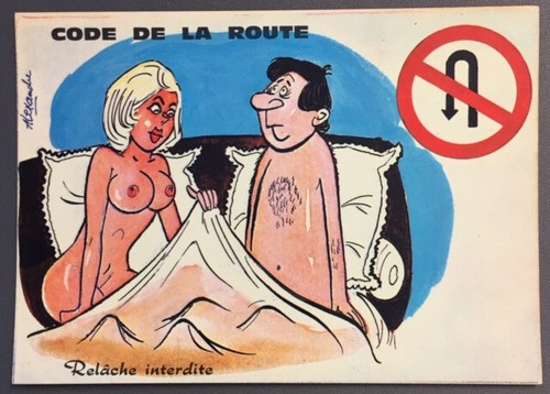 Carte postale humoristique - humoristique,
