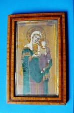 GRAVURE-IMAGE "MARIE ET FILS", ENCADREMENT AVEC VERRE.