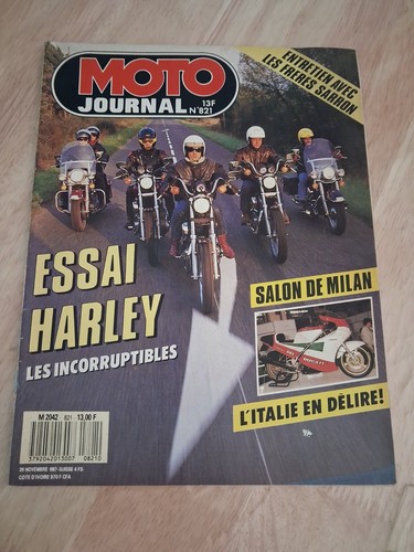 Moto journal 1987 821 harley - 1987,