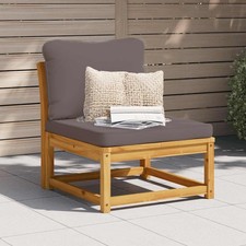 Salon de Jardin avec Coussins Chaise Patio Terrasse Bois Massif d'Acacia vidaXL