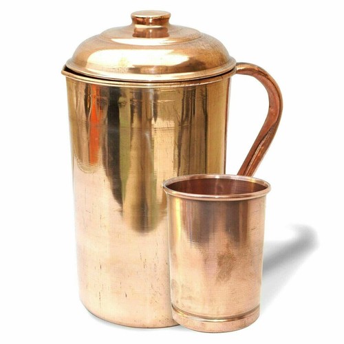 Pichet eau cuivre avec - à,