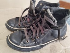 Converse All Star Chuck Taylor - Cuir Noir - Taille 38 - Très Bon État
